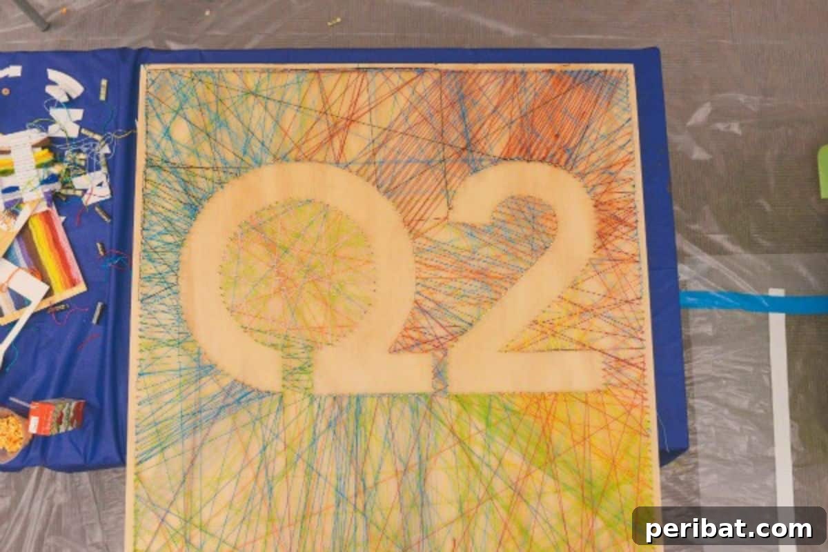 DIY Company Logo String Art