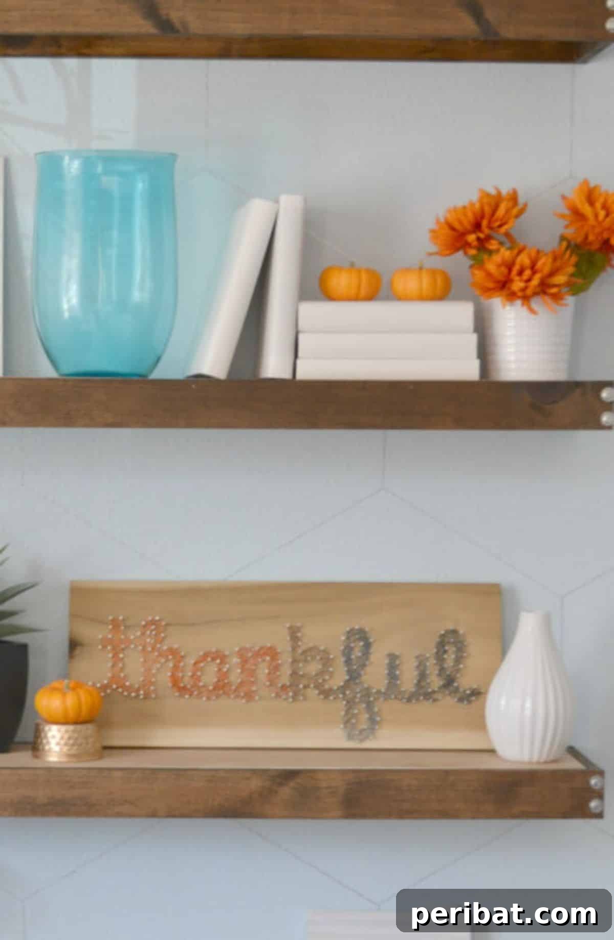 DIY “Thankful” String Art