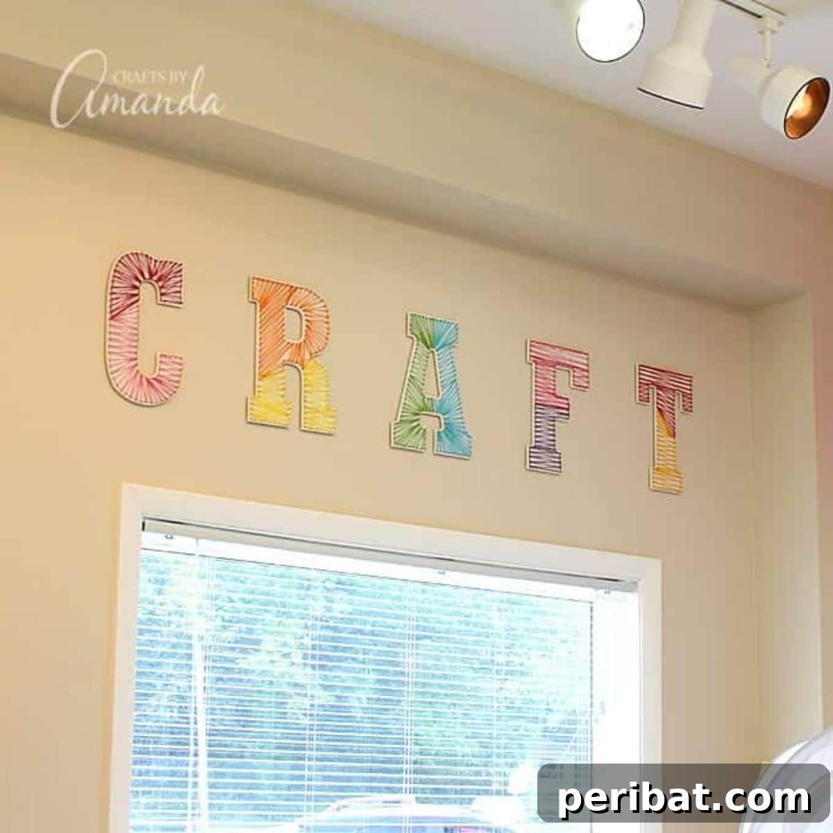 DIY String Art Wall Letters