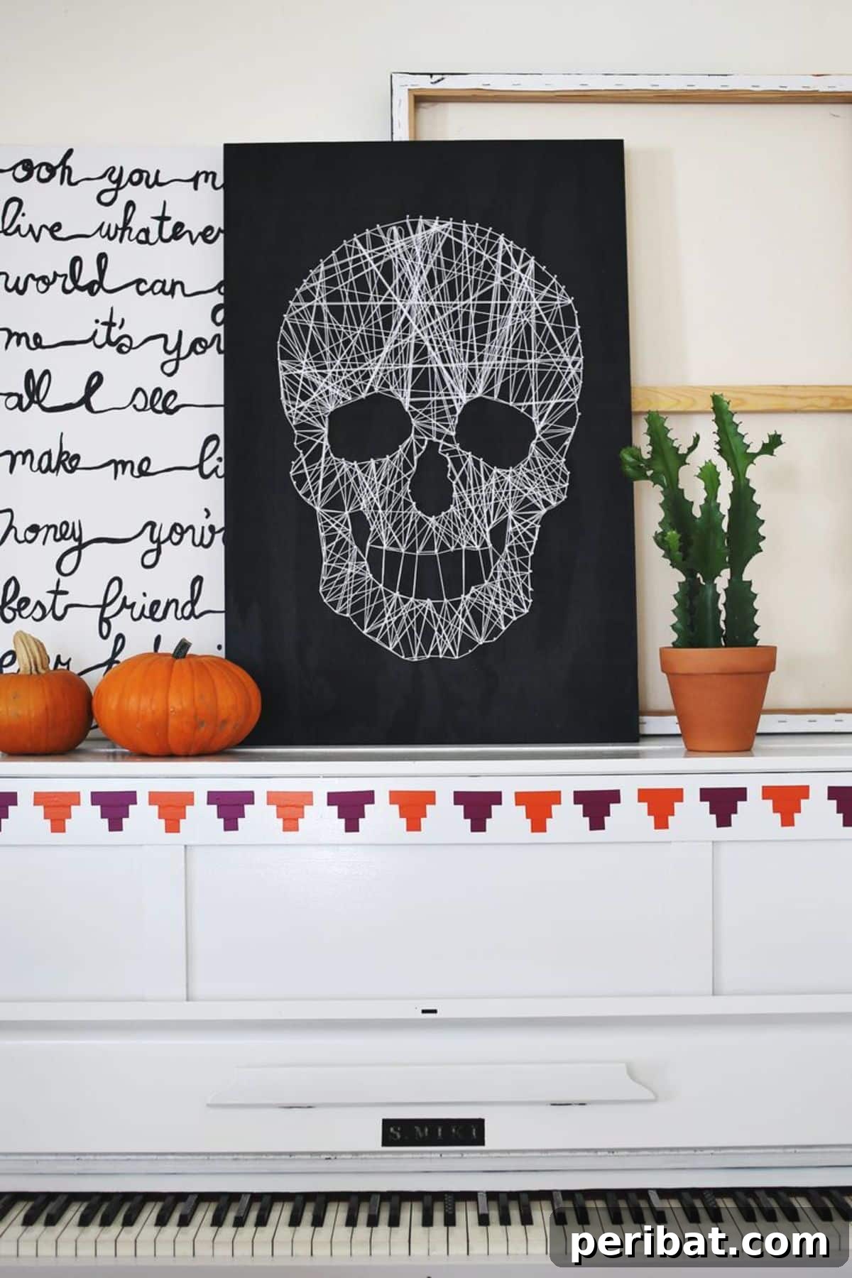 DIY Skull String Art