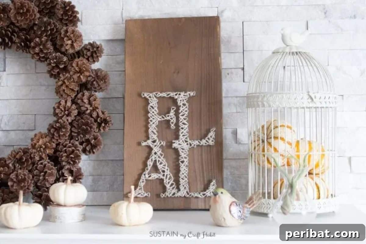 Easy DIY Fall String Art Tutorial