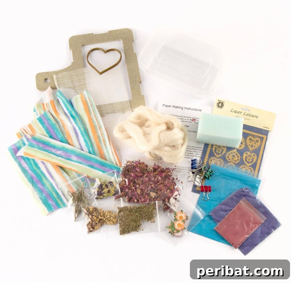 22 Creative DIY Paper Making Kits and Ideas 15 Handmade Paper-Making Starter Kit with a variety of botanicals