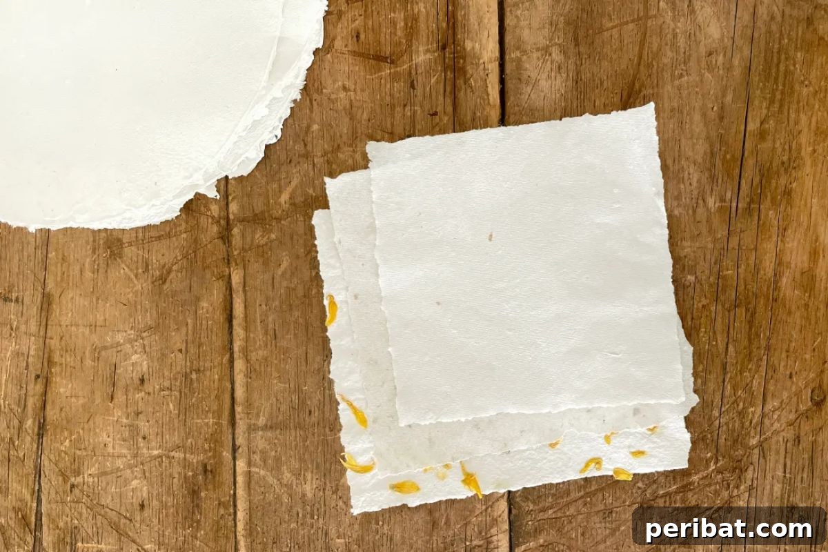 22 Creative DIY Paper Making Kits and Ideas 3 DIY Handmade Recycled Paper with floral accents