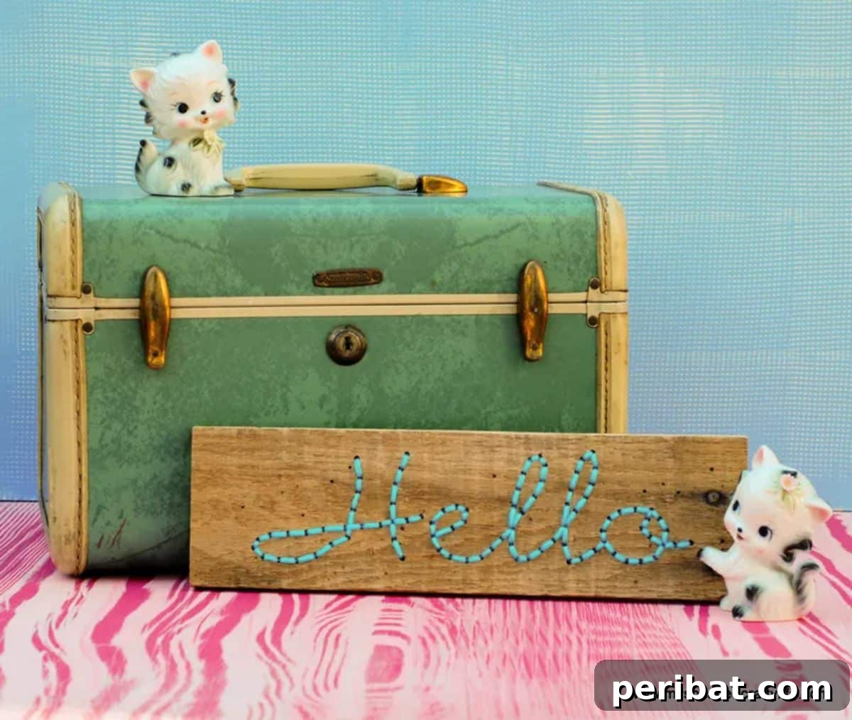 DIY Embroidered Pallet Wood Art