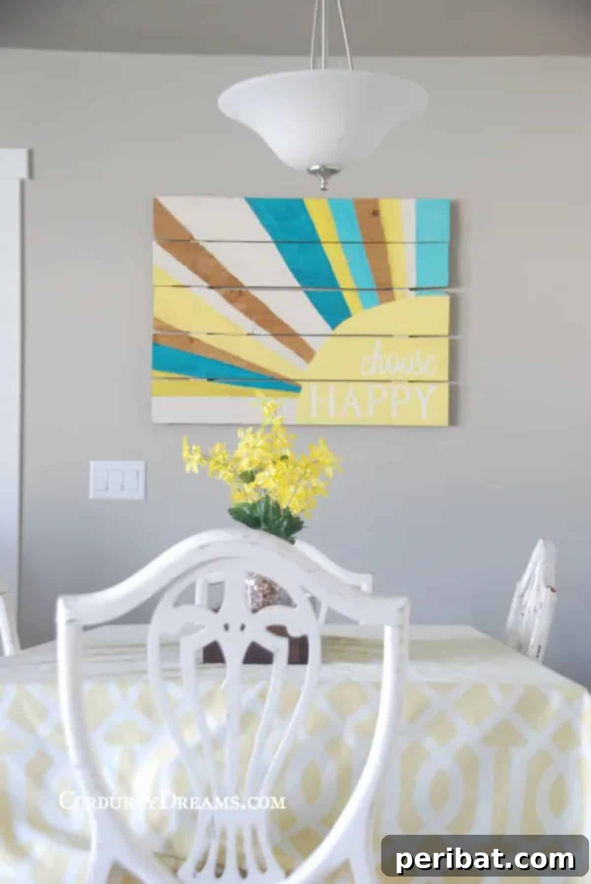 Cheerful and Bright DIY Pallet Sign