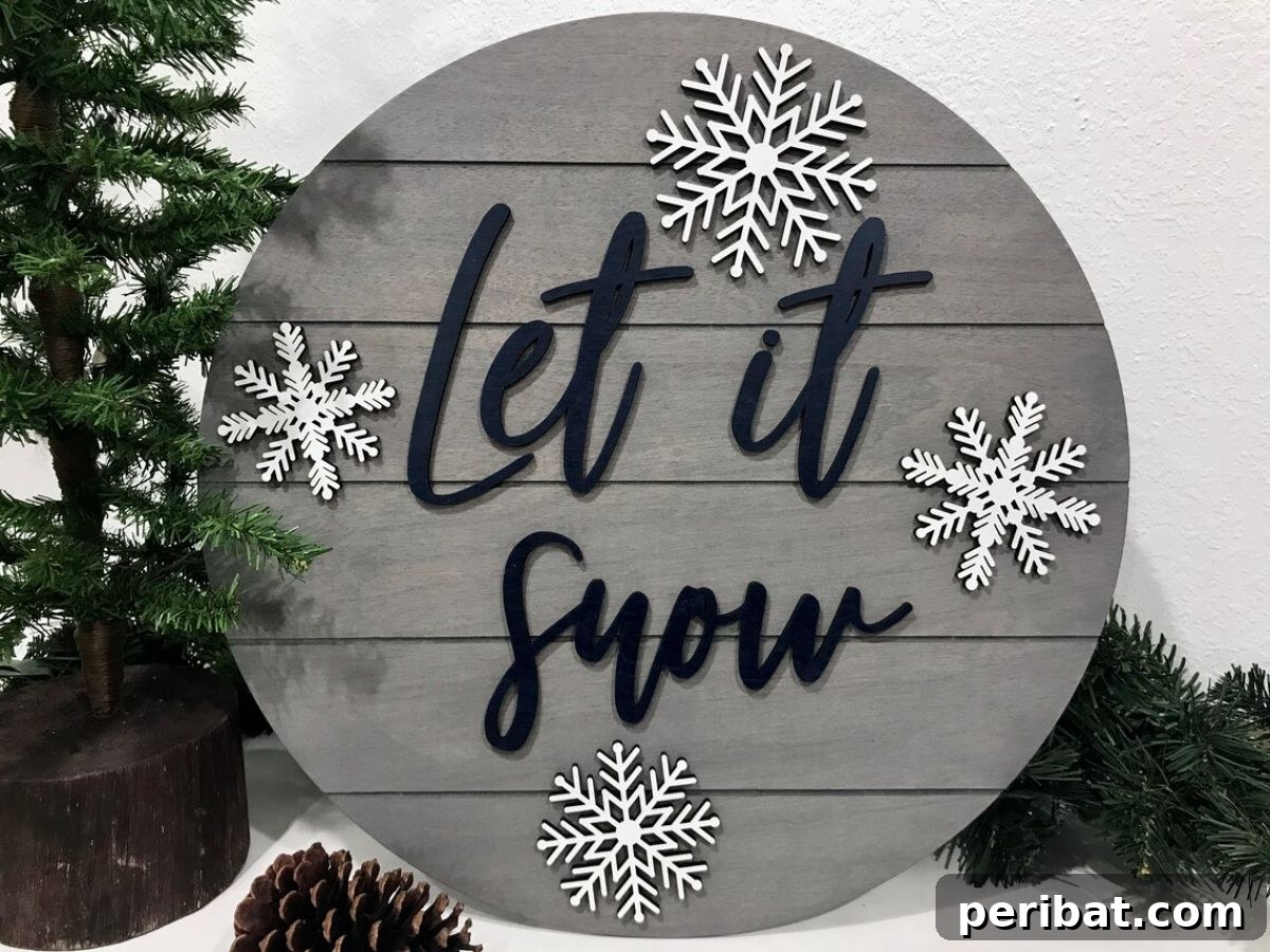 Let It Snow Sign