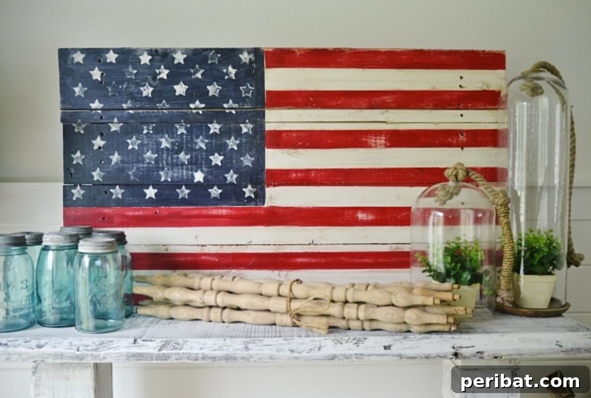DIY Wood Pallet American Flag