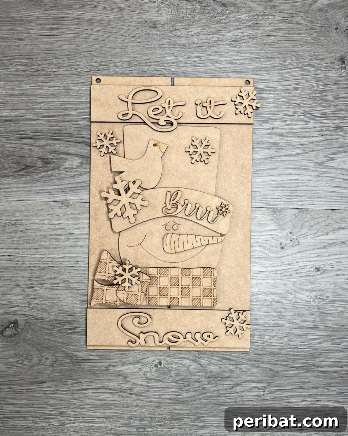 Snowman DIY Pallet Sign Kit