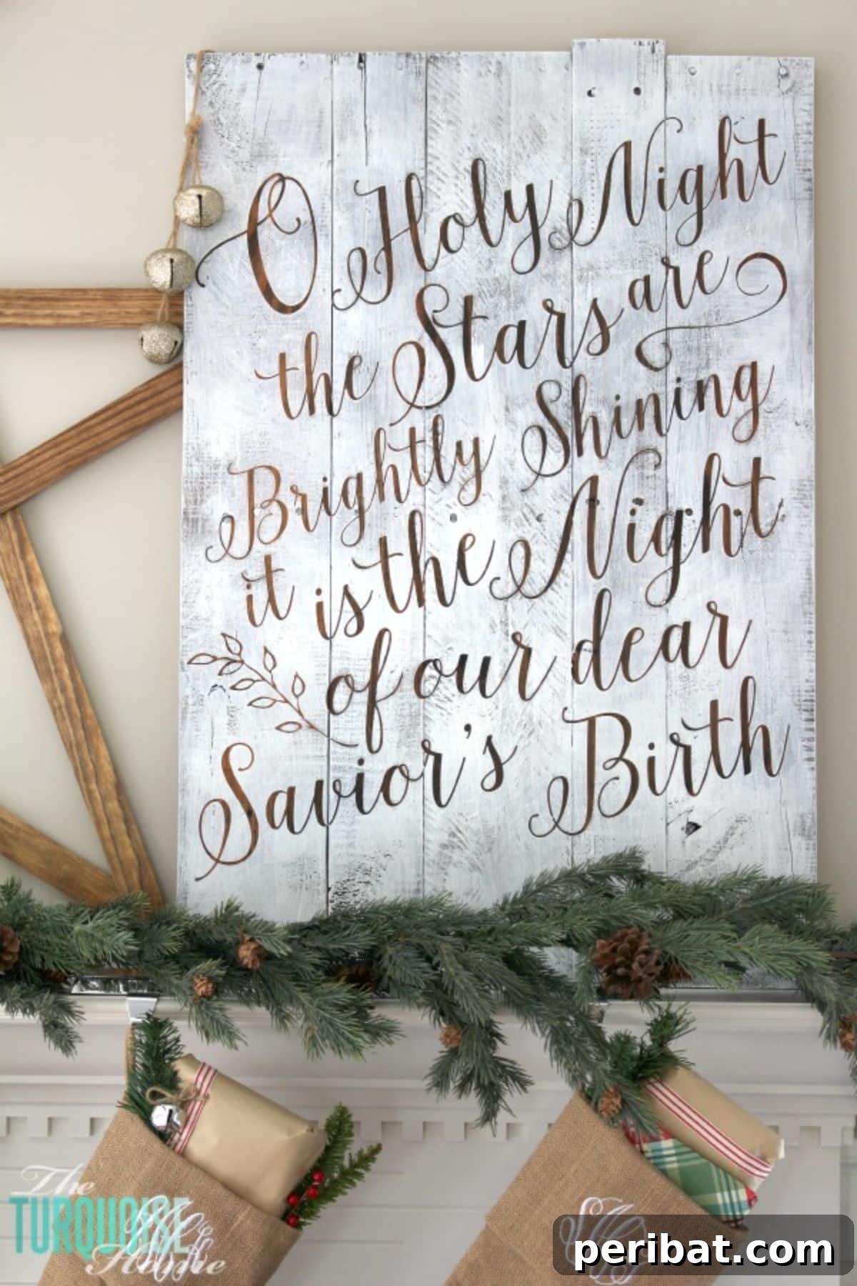 DIY O Holy Night Sign