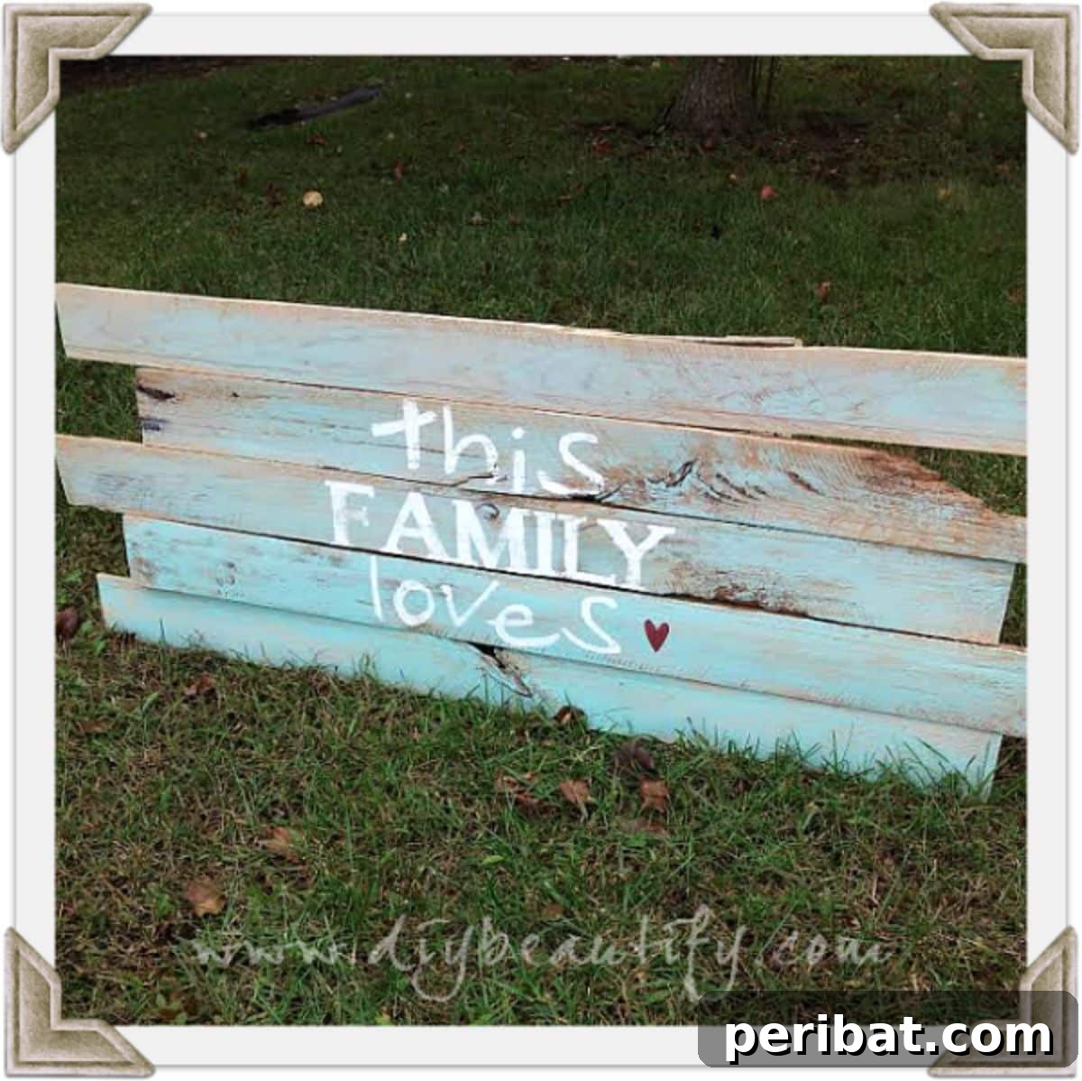 DIY Pallet Sign With Painted Phrase