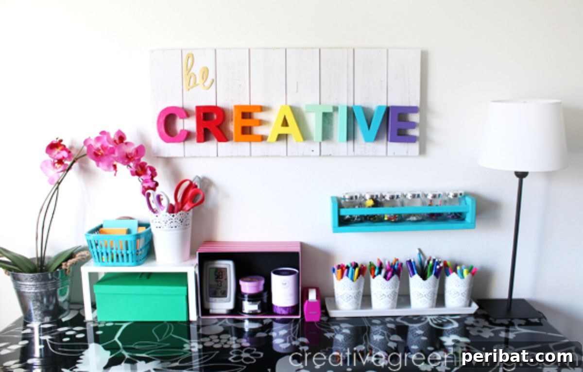 DIY "Be Creative" Pallet Sign