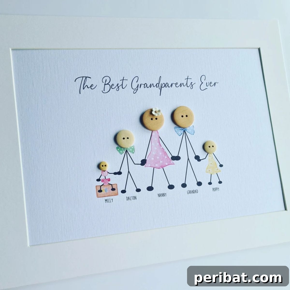 29 Creative Button Art Projects from Upcycled Buttons 11 Button Art Family Portrait