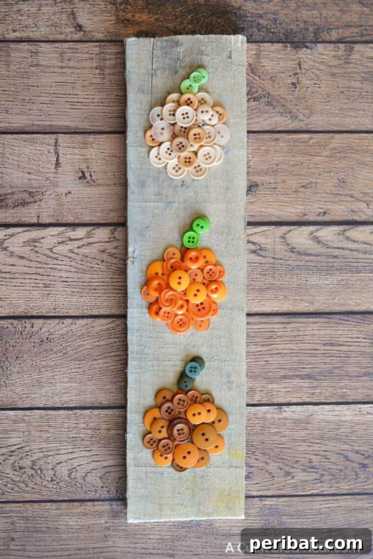 29 Creative Button Art Projects from Upcycled Buttons 25 DIY Easy Ombre Pumpkin Button Art