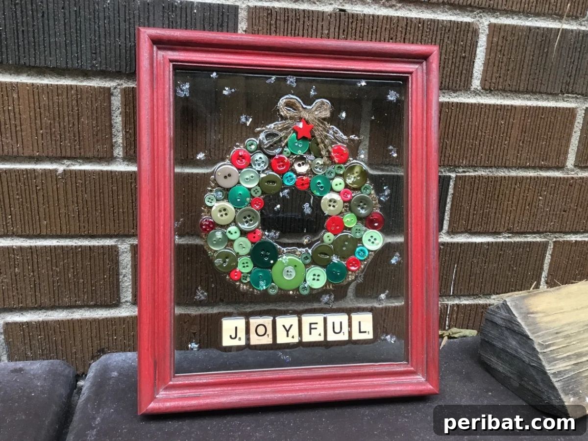 29 Creative Button Art Projects from Upcycled Buttons 28 Bespoke Button Wall Art Christmas Wreath