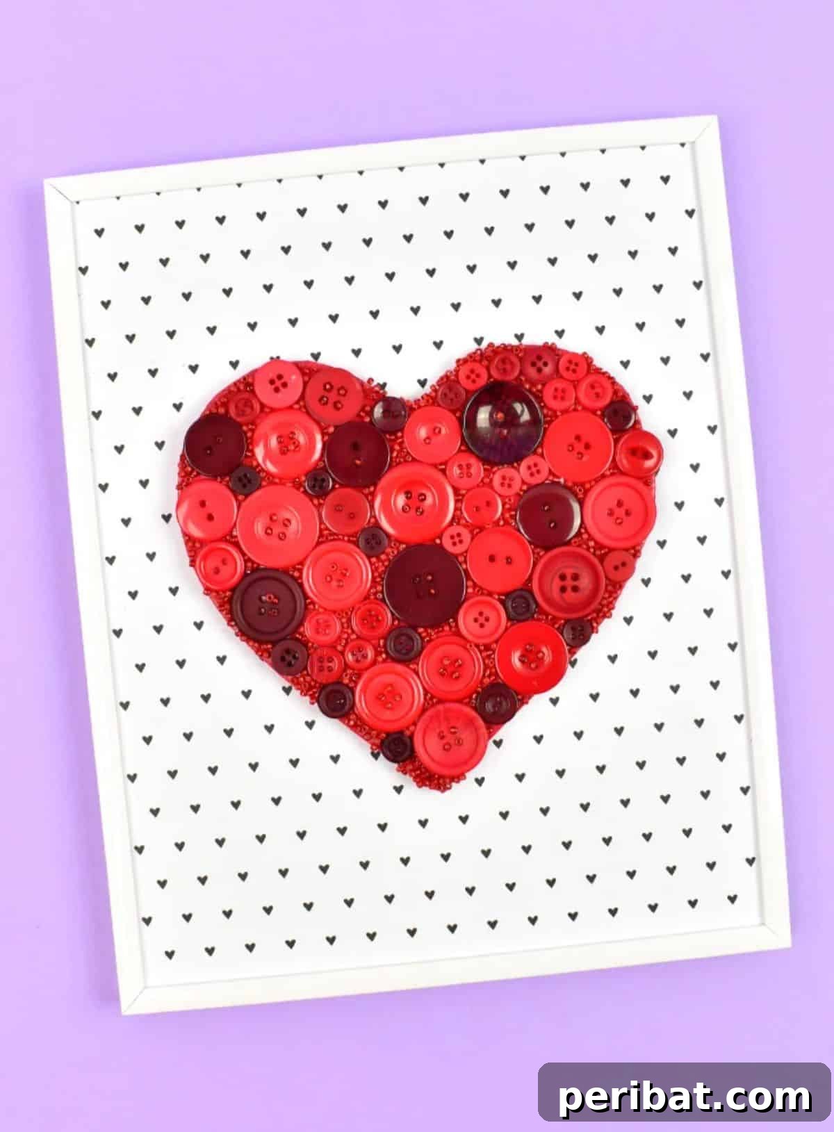 29 Creative Button Art Projects from Upcycled Buttons 29 DIY Heart Button Art