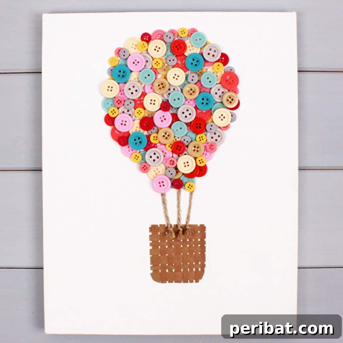 29 Creative Button Art Projects from Upcycled Buttons 30 DIY Air Balloon Button Canva
