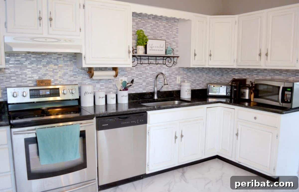 Instant Style: 32 DIY Peel and Stick Backsplash Makeovers 9 DIY Peel & Stick Kitchen Backsplash for a Fresh, Modern Feel
