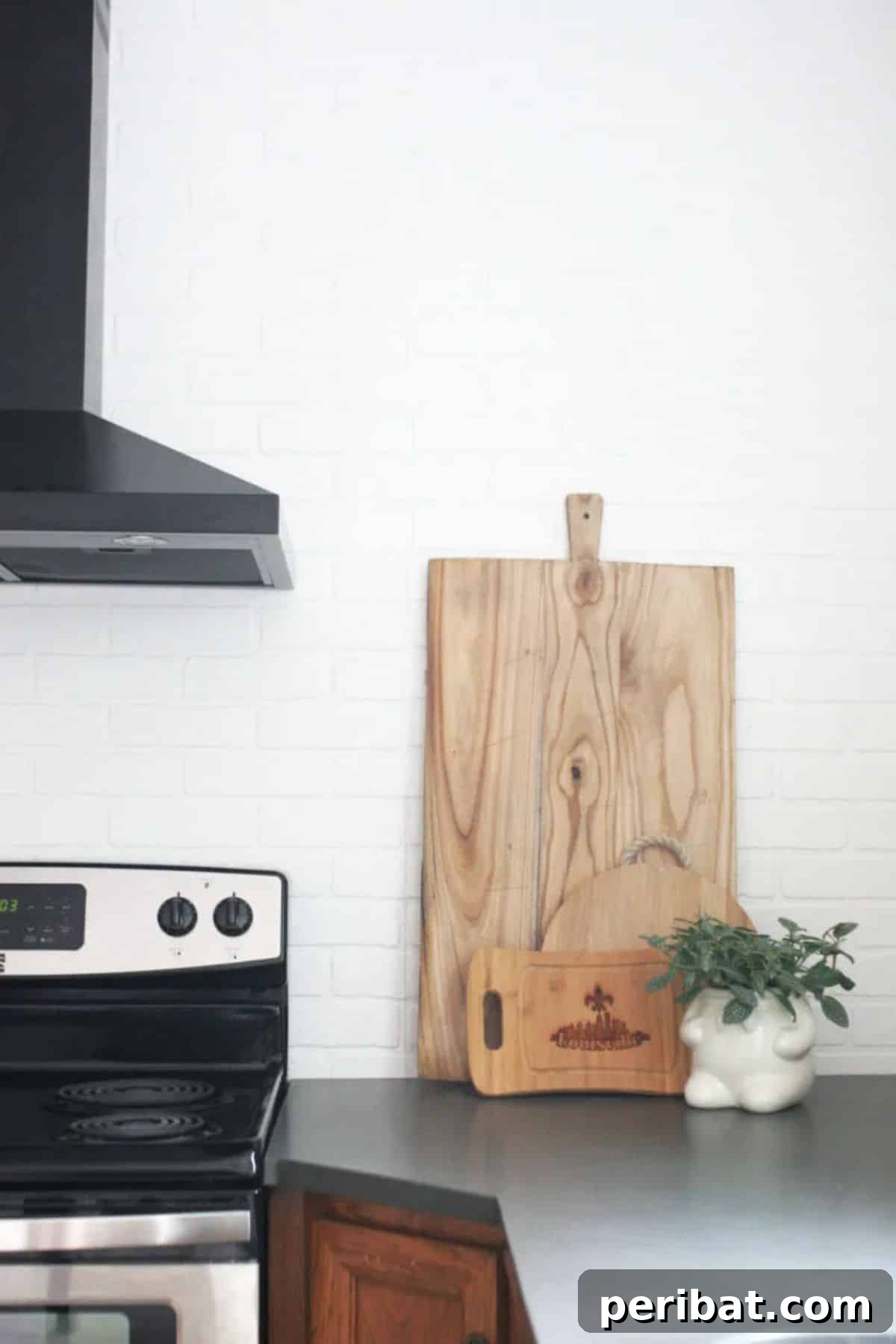 Instant Style: 32 DIY Peel and Stick Backsplash Makeovers 10 DIY Faux Brick Backsplash for Rustic Kitchen Charm