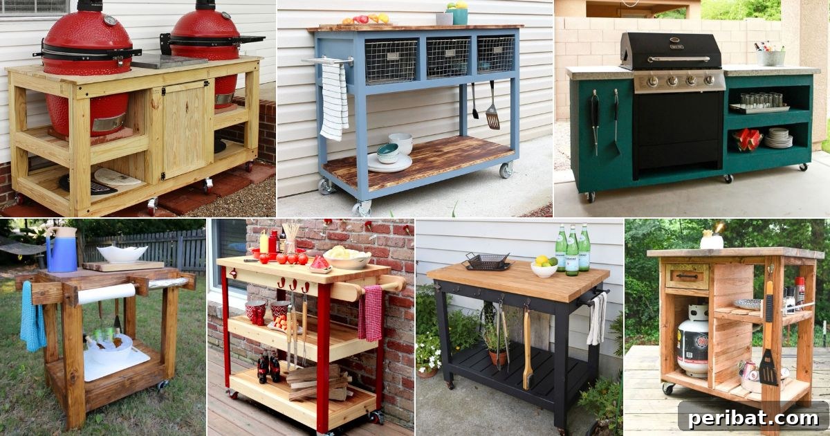 Elevate your outdoor cooking with these 22 DIY grill station ideas for a perfectly organized and stylish backyard BBQ.