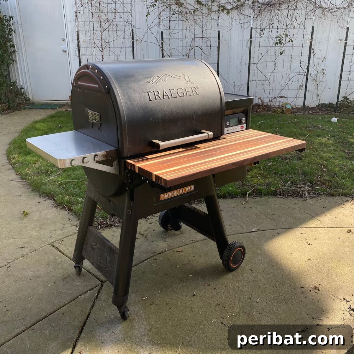 Traeger Timberline Folding Grill, a compact and weather-resistant BBQ solution.