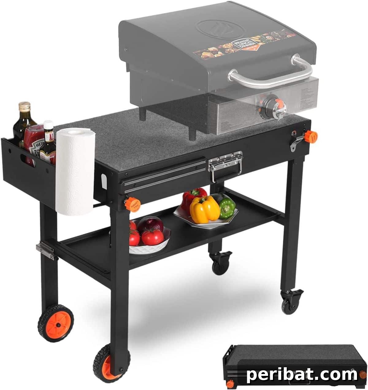 Convenient Portable Outdoor Grill Table for versatile cooking anywhere.