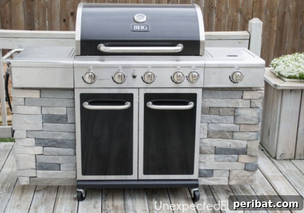 Unexpected Elegance DIY Grill Station using ProBond Advanced for robust construction.