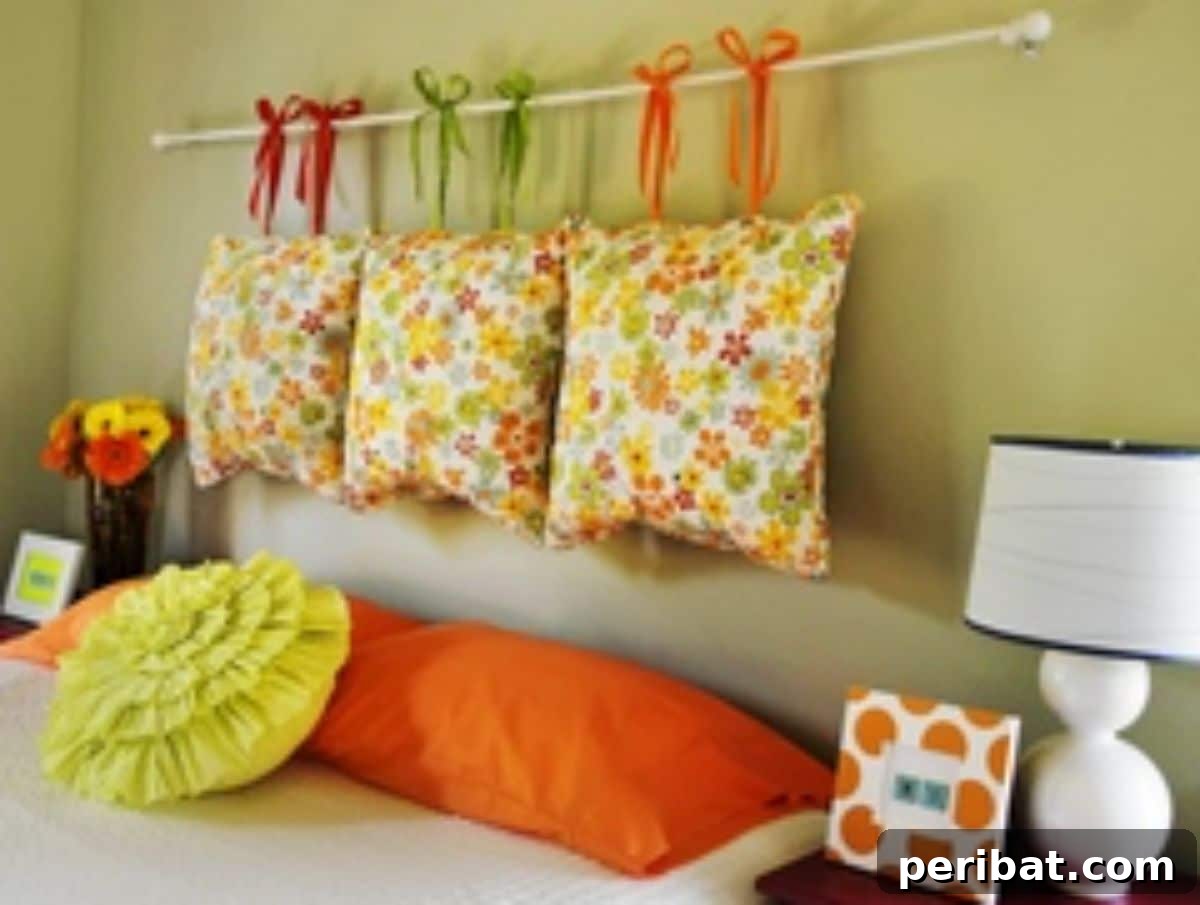 Create Your Own Pillow Headboard Oasis 11 Simple and Quick Easy Pillow Headboard DIY Project