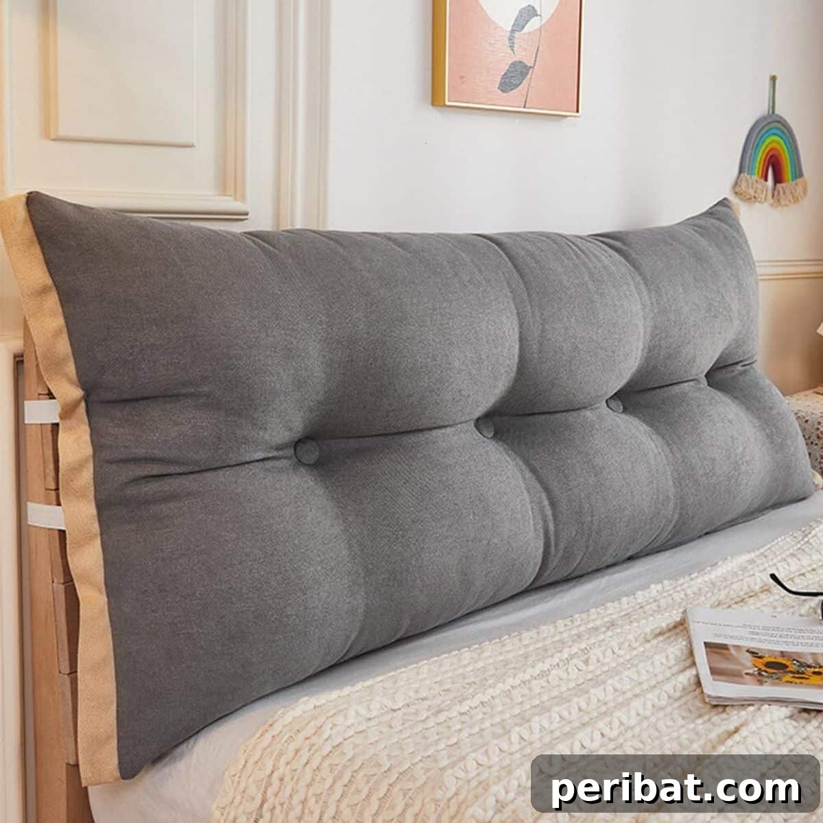Create Your Own Pillow Headboard Oasis 13 Practical Detachable and Washable Headboard Pillow
