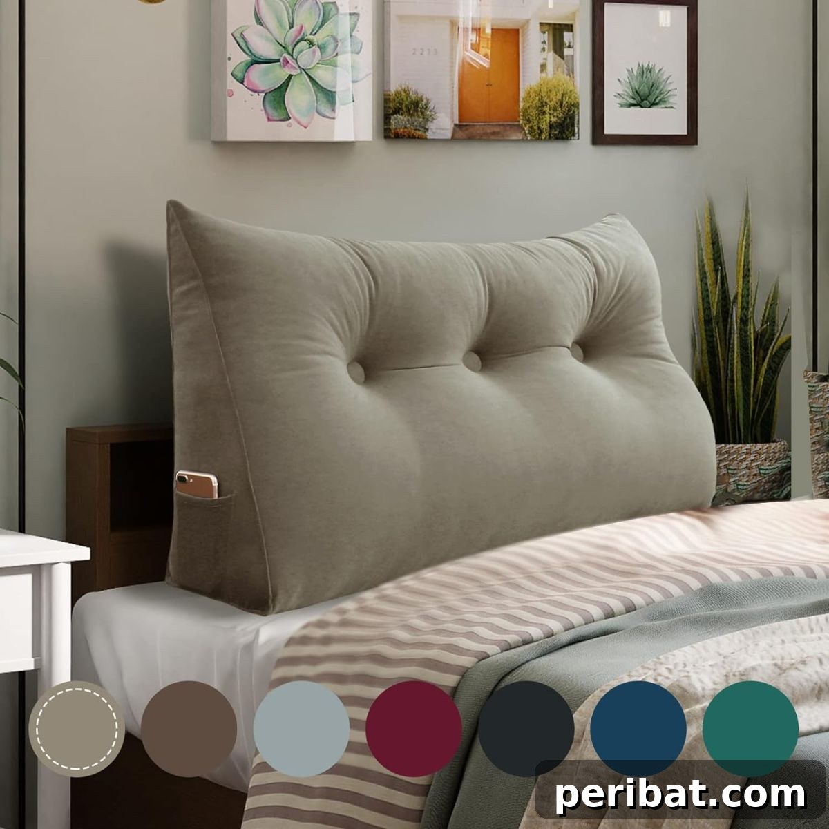 Create Your Own Pillow Headboard Oasis 17 Ergonomic Large Bolster Triangular Pillow Headboard for Support
