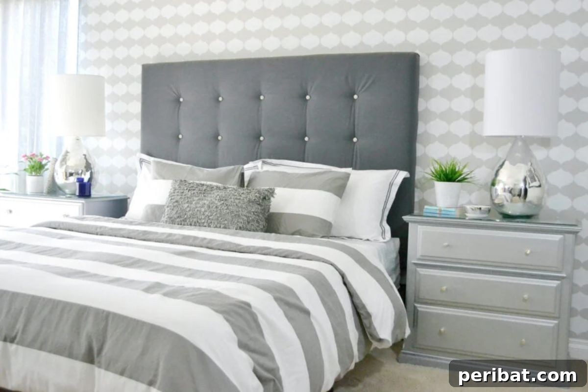 Create Your Own Pillow Headboard Oasis 21 Elegant DIY Upholstered Headboard with Tufting for Under $200