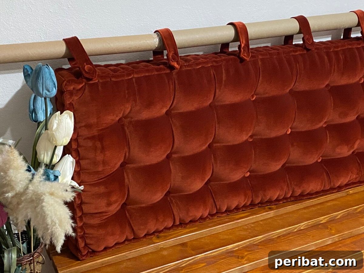 Create Your Own Pillow Headboard Oasis 7 Plush Velvet Tufted Headboard Pillow for Ultimate Comfort