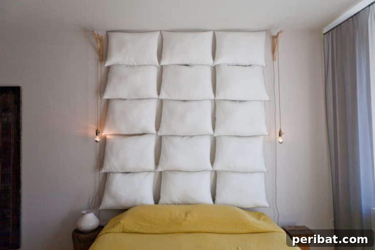 Create Your Own Pillow Headboard Oasis 10 Budget-Friendly DIY Headboard for Under $35