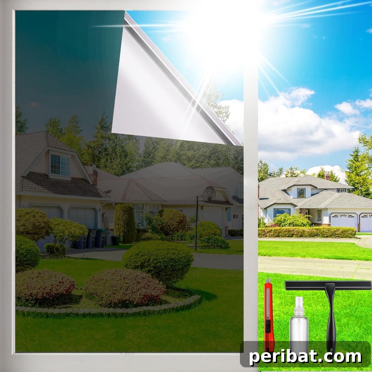 37 Creative DIY Window Film Solutions 23 One-Way Privacy Window Film Sun Blocking - See Out But Not in