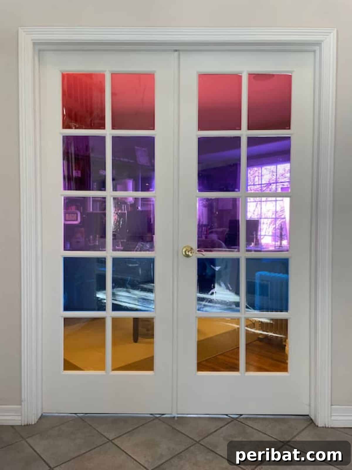 37 Creative DIY Window Film Solutions 35 Privacy Window Film Faux Stained Glass DIY