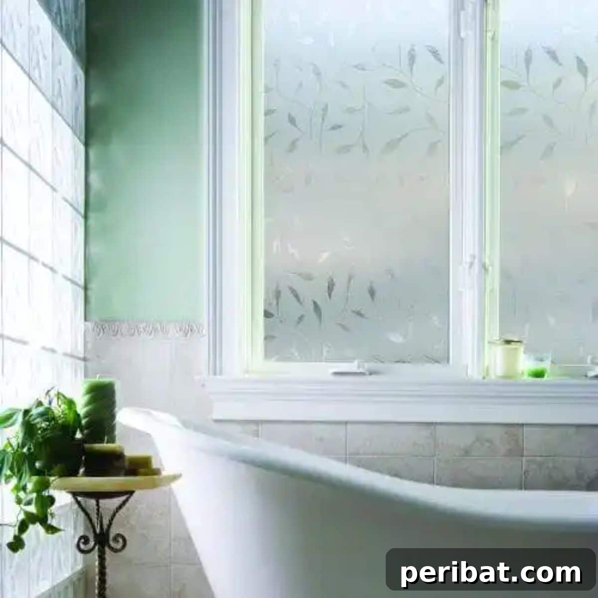 37 Creative DIY Window Film Solutions 9 DIY Lace Cut Frosted Window Film