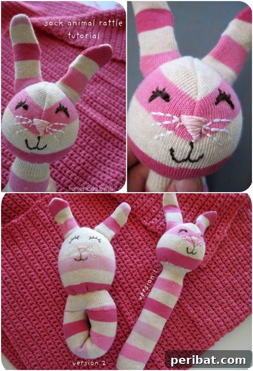 25 Whimsical Sock Toy Crafts Made Simple 13 Sock Rattle