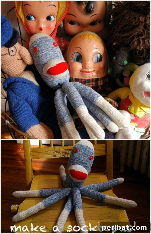 25 Whimsical Sock Toy Crafts Made Simple 20 Sock Octopus