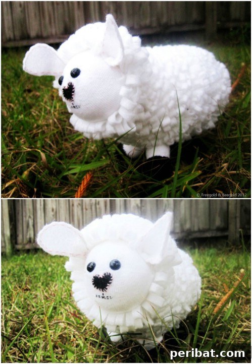 25 Whimsical Sock Toy Crafts Made Simple 5 Sweetheart Sheep Sock Toy