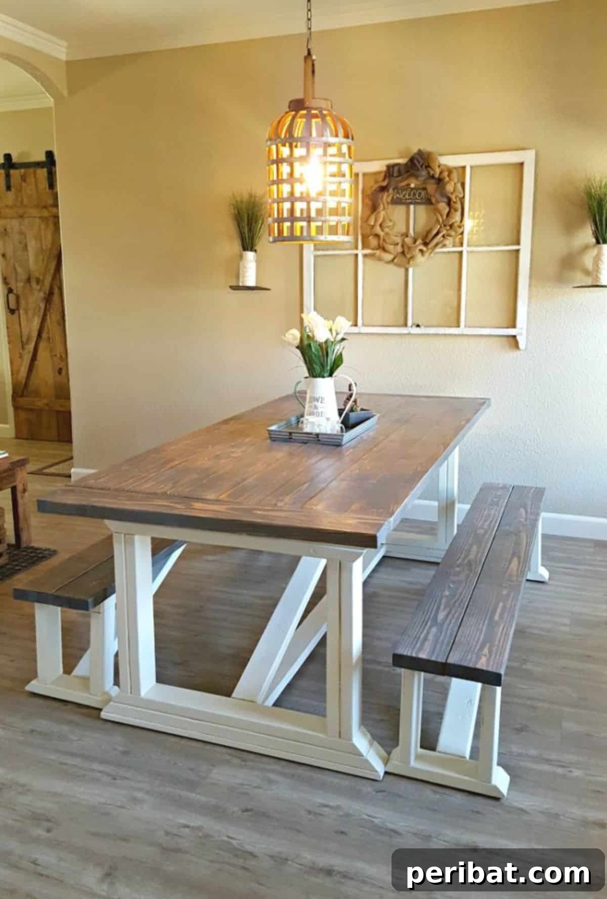44 Inspiring DIY Farmhouse Dining Table Projects 12 Gorgeous and Big DIY Farmhouse Table