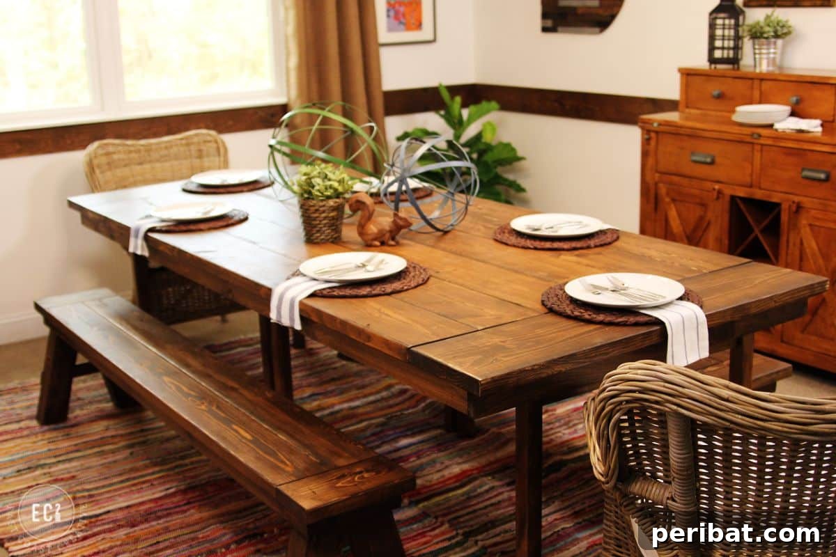 44 Inspiring DIY Farmhouse Dining Table Projects 3 Easy DIY farmhouse dining table using an IKEA hack