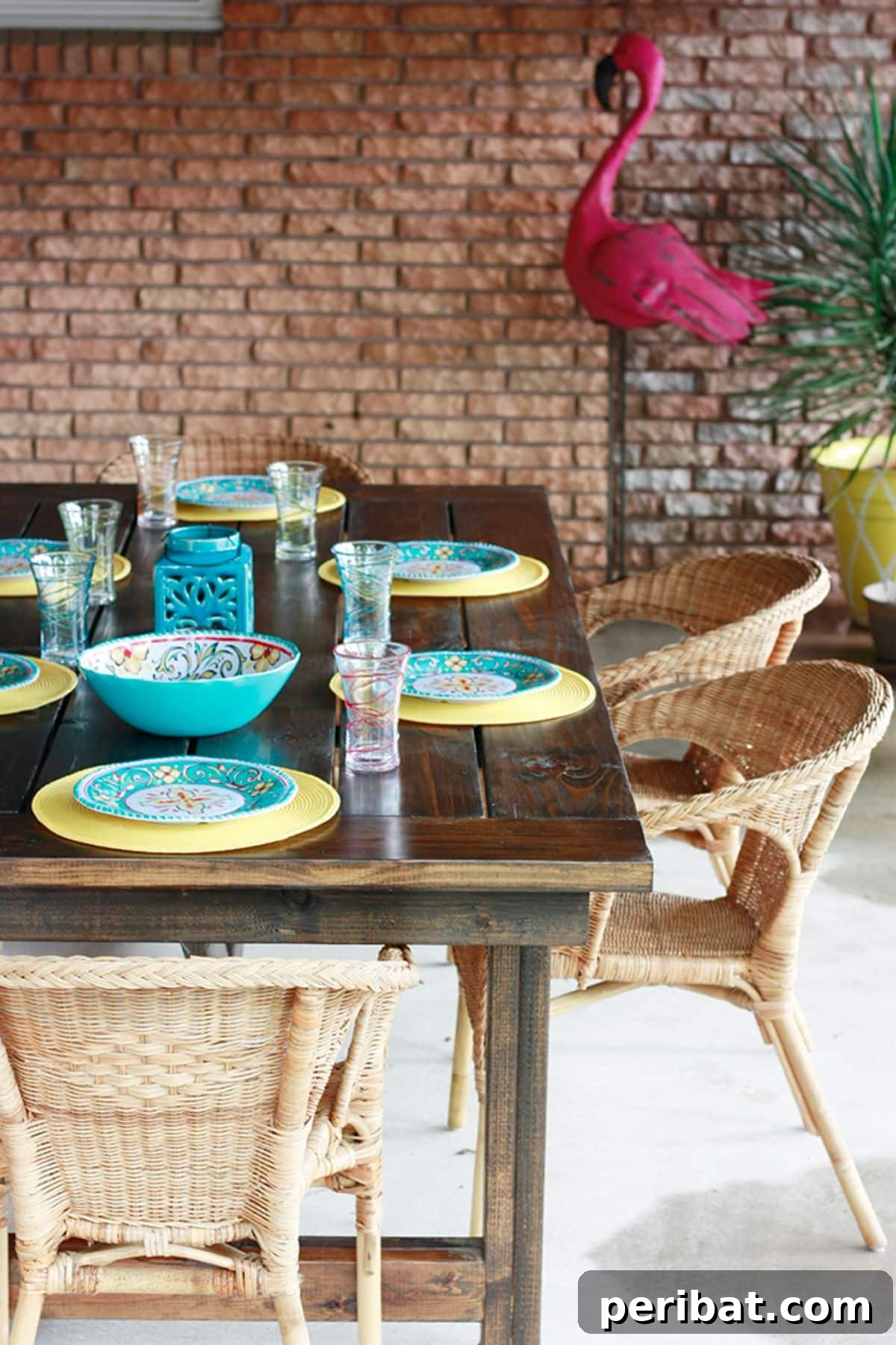 44 Inspiring DIY Farmhouse Dining Table Projects 22 DIY Farmhouse Table with Herringbone Top