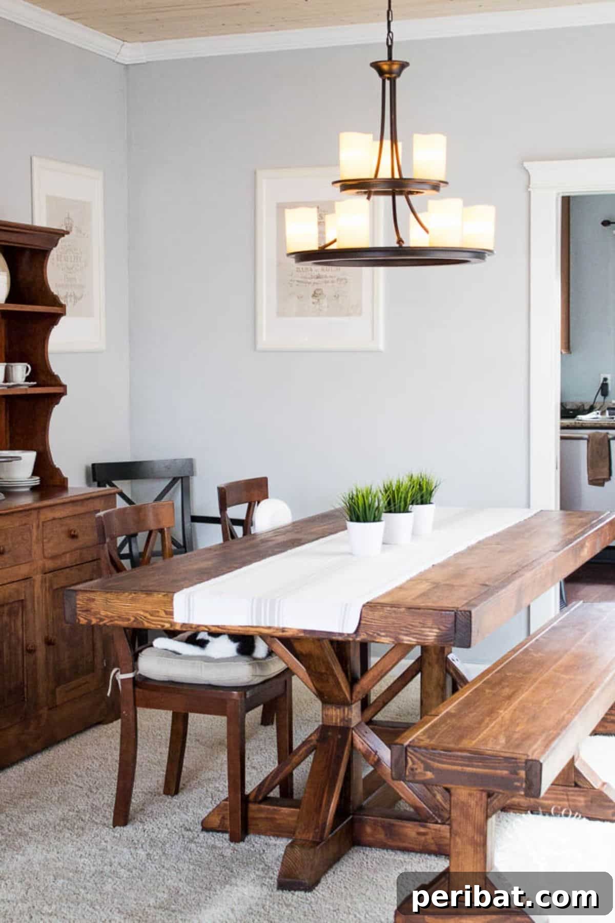 44 Inspiring DIY Farmhouse Dining Table Projects 29 DIY Farmhouse Formal Dining Table