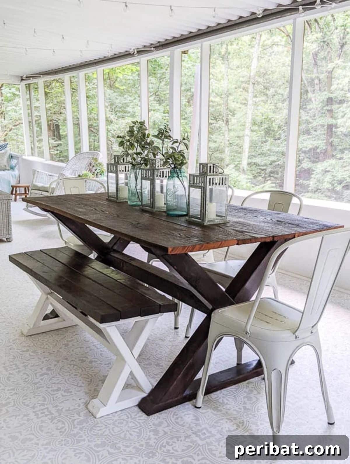 44 Inspiring DIY Farmhouse Dining Table Projects 37 Beautiful DIY Farmhouse Table With X Legs