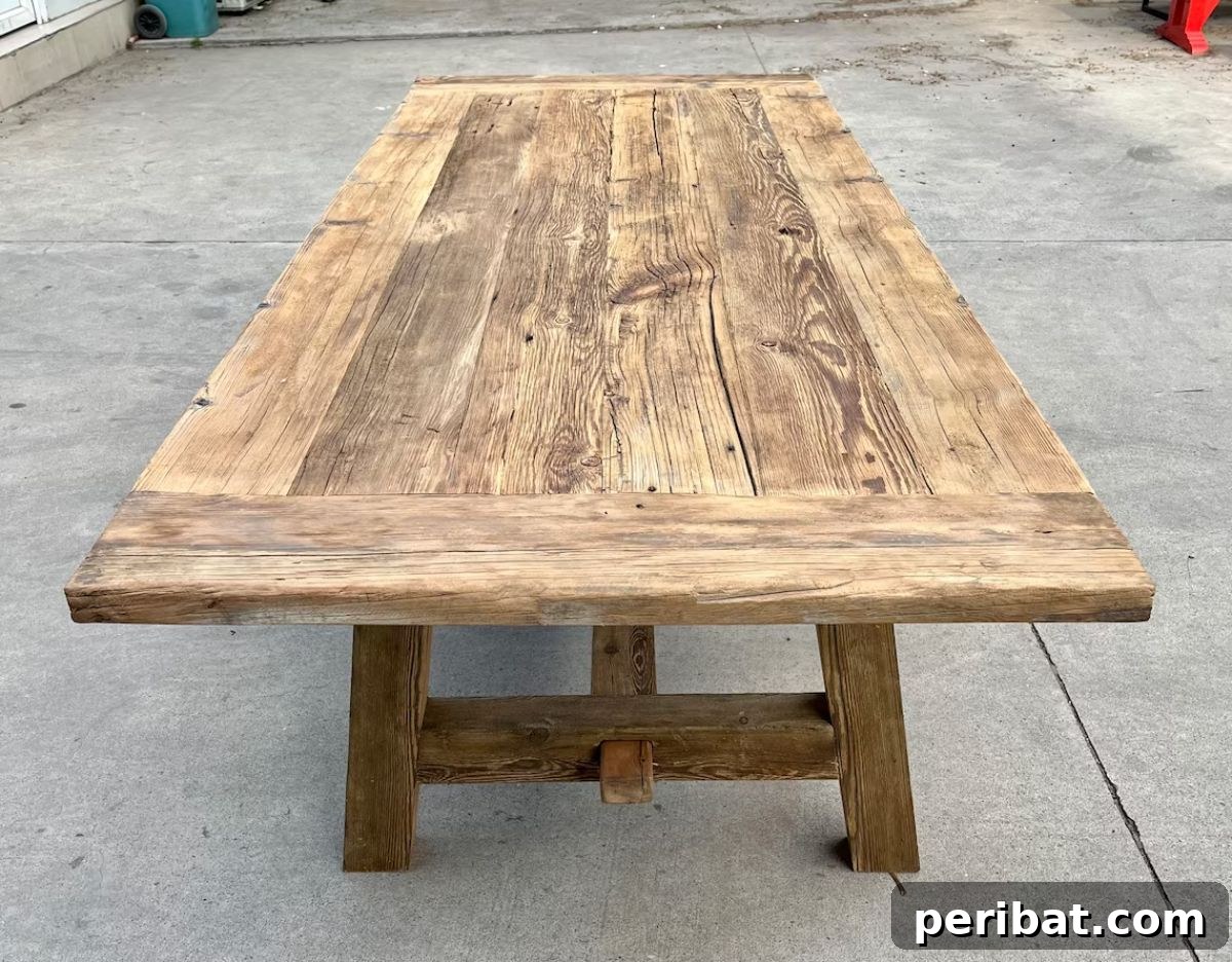44 Inspiring DIY Farmhouse Dining Table Projects 44 Reclaimed Wood Dining Table Top for DIY Farmhouse Furniture