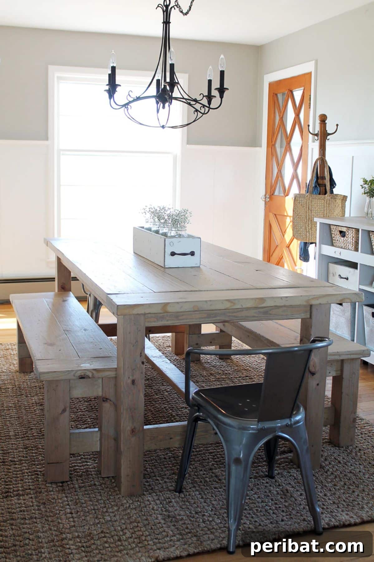 44 Inspiring DIY Farmhouse Dining Table Projects 10 DIY Massive Farmhouse Table for large gatherings