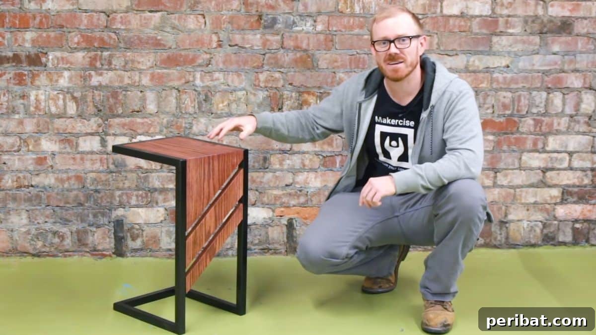 Versatile C Table: DIY Slide-Under Sofa or Side Table