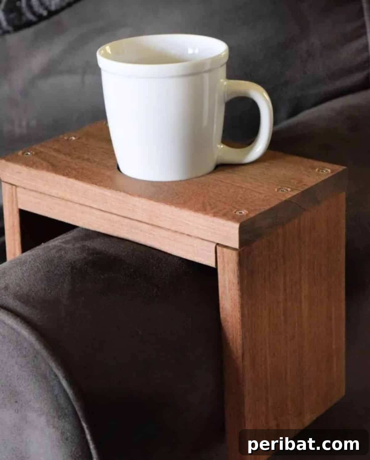 Craft a Wooden Couch Sleeve with Integrated Cup Holder