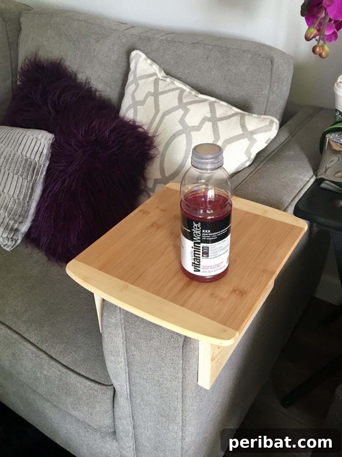 Transform a Cutting Board into a Sofa Arm Tray
