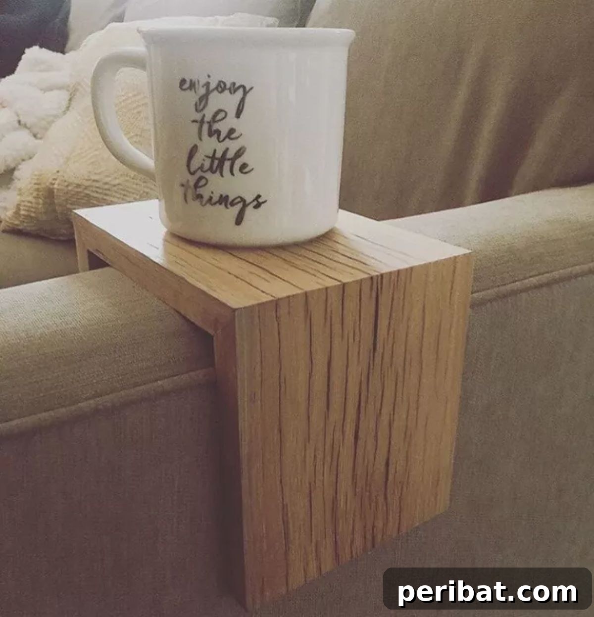 Craft a Budget-Friendly Sofa Arm Table