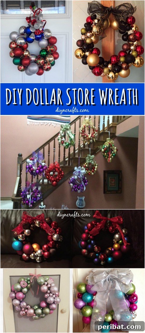 How to Create This Stunning Wreath Easily from Dollar Store Supplies! Probably the most frugal Christmas decorating project!